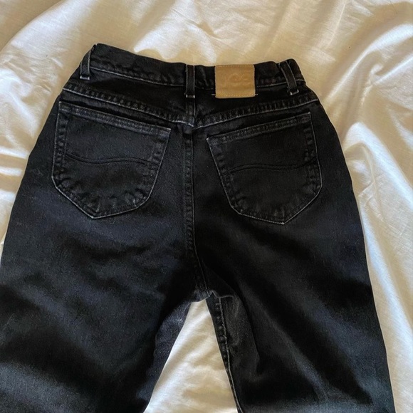 🌸black lee mom jeans - Picture 3 of 4